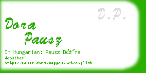 dora pausz business card